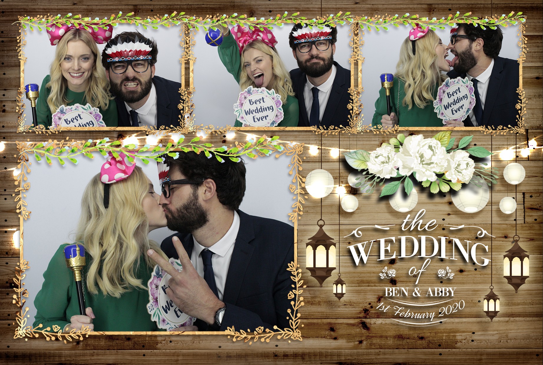 Ben & Abby’s Wedding  | View more photos from the event at gallery.myphotoboothexperience.co.uk/u/MyPhotoBoothExperienceLtd/Ben-Abby’s-Wedding